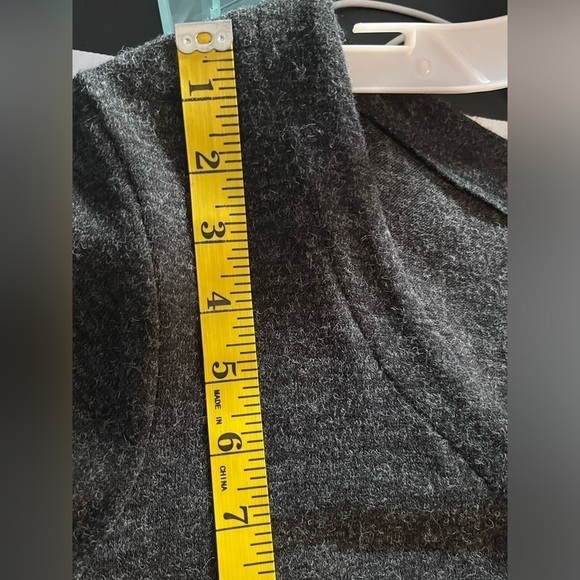 Elena Wang cardigan sweater long line Lagen look duster triangle hemline artsy M - Picture 13 of 14